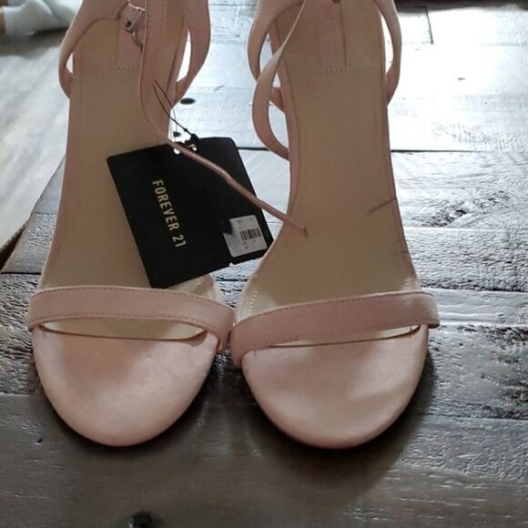 FOREVER 21 PINK SUEDE SANDALS SIZE 10 - Picture 5 of 7